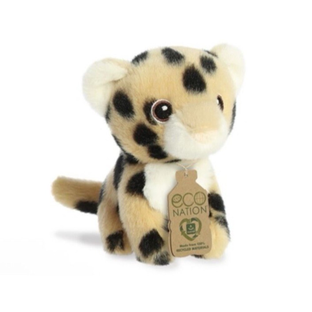 Eco Nation Mini Cheetah Plush Toy 100 Recycled Materials new with tags